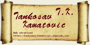 Tankosav Kamatović vizit kartica